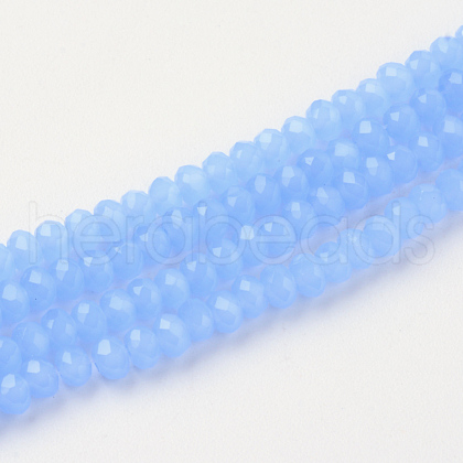 Imitation Jade Glass Beads Strands X-GLAA-R135-2mm-38-1