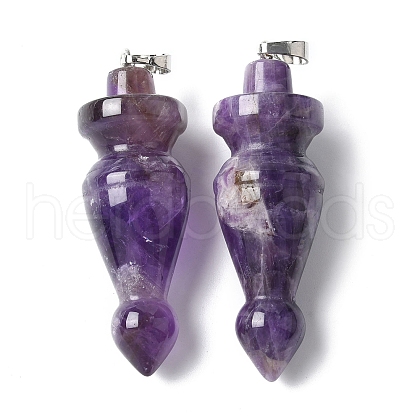 Natural Amethyst Pendants G-C187-01D-1