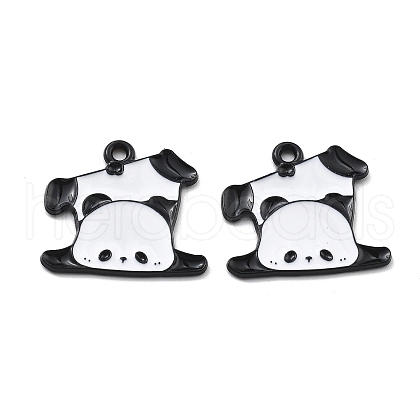 Panda Theme Alloy Enamel Pendants ENAM-F150-02-1