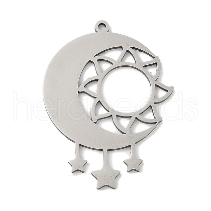 304 Stainless Steel Pendants STAS-S174-27P-1