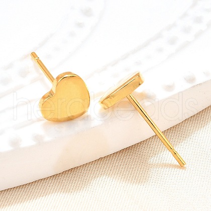 304 Stainless Steel Stud Earrings EJEW-P262-01G-1