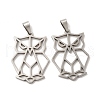 Non-Tarnish 201 Stainless Steel Pendants STAS-K251-035P-1