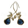 Alloy Glass Dangle Earrings FS-WG0B803-01-5