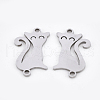 Tarnish Resistant 201 Stainless Steel Kitten Links connectors X-STAS-T044-58P-2