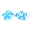 Transparent Acrylic Bead Caps PACR-N015-12-3
