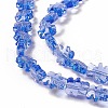 Transparent Electroplate Glass Beads Strands GLAA-C023-03D-4