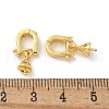 Cone Brass Micro Pave Cubic Zirconia Peg Bails Pendants ZIRC-F141-09G-2