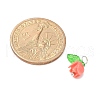 4Pcs Flower Shape Synthetic Shell Pendants PALLOY-JF03863-4
