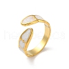 304 Stainless Steel Enamel Cuff Rings RJEW-M171-33G-1