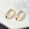 U-Shaped Brass Hoop Earrings EJEW-D320-14G-3