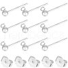 Beebeecraft 5 Pairs 925 Sterling Silver Ball Stud Post STER-BBC0005-58-1