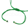 6Pcs 6 Colors Adjustable Nylon Cord Braided Beads Bracelets BJEW-MZ00161-6