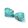 Synthetic Turquoise Pendants G-C034-13G-3
