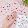 FIBLOOM 50Pcs Rhinestone Adjustable Rings RJEW-FI0001-06-3