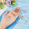 FIBLOOM 6Pcs 4 Style Alloy Plain Cuff Earrings Set EJEW-FI0001-59-3