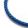 Braided Round Imitation Leather Bracelets Making BJEW-H610-01P-15-3