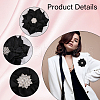 CHGCRAFT 10Pcs Flower Handmade Woven Costume Accessories DIY-CA0006-35-4