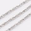 Tarnish Resistant 304 Stainless Steel Rope Chains CHS-H007-22P-1