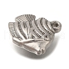Anti-Tarnish 304 Stainless Steel Pendants STAS-M075-11P-2