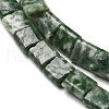 Natural Green Spot Jasper Beads Strands G-F762-A21-01-4