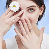 Cartoon Zinc Alloy Adjustable Cuff Rings for Women FS-WG343BF-01-2