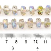 Transparent Electroplate Glass Beads Strands EGLA-P062-01A-HR05-4