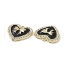 Alloy Enamel Pendants PALLOY-D011-09LG-4