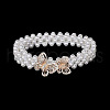 Alloy Crystal Rhinestone & Plastic Imitation Pearl Beaded Waist Belly Chains for Women FS-WG4F3BE-07-1