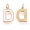 Brass Enamel Pendants KK-R139-04D-2