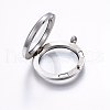 304 Stainless Steel Magnetic Floating Locket Pendants STAS-O103-35P-3