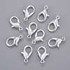 Silver Color Plated Alloy Lobster Claw Clasps X-E106-S-2