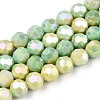 Electroplate Glass Beads Strands EGLA-T021-8mm-15-12-1