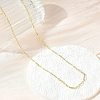Brass Oval Link Chain Necklaces NJEW-A042-08G-1