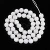 Dyed Natural White Jade Beads Strands G-T139-8mm-60-01-2