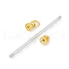 Alloy Bar Beadable Keychain for Jewelry Making DIY Crafts KEYC-A015-01G-2