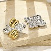 304 Stainless Steel Two Tone Stud Earrings EJEW-A124-01B-2