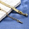 Ion Plating(IP) 304 Stainless Steel Herringbone Chain Necklace for Men Women X-NJEW-E076-03E-G-4