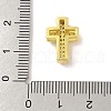 Rack Plating Brass Clear Cubic Zirconia Beads KK-S380-21G-3