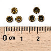 Brass Rhinestone Spacer Beads X-RB-A014-Z4mm-01AB-NF-3