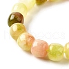 Natural Dyed White Jade Beads Strands G-U023-B03-03-4