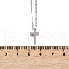 Non-Tarnish 304 Stainless Steel Pendant Necklaces NJEW-E141-42P-3