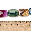 Natural Striped Agate/Banded Agate Beads Strands G-B137-B01-01A-5