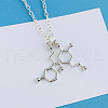 Alloy Chemical Symbol Pendant Necklaces for Women FS-WG3AB2F-01-3
