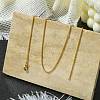 1.5mm Rack Plating Brass Wheat Chain Necklaces for Women Men MAK-L044-57G-3