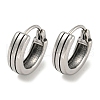 316 Surgical Stainless Steel Hoop Earrings EJEW-D096-23J-AS-1