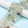 Natural Green Rutilated Quartz Beads Strands G-Q1001-A03-01-4