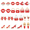   24Pcs 12 Styles Alloy Enamel Pendants FIND-PH0010-76-1