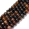 Natural Striped Agate/Banded Agate Beads Strands G-B079-A05-03D-2
