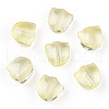 Spray Painted Transparent Glass Beads GLAA-T022-26-A04-1