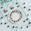 ARRICRAFT Natural Polychrome Jasper/Picasso Stone/Picasso Jasper Frosted Bead Strands G-AR0003-66-4